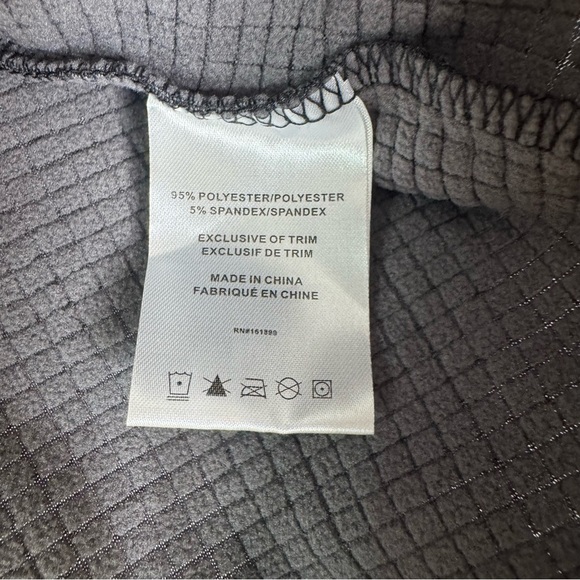 Cloudveil Men’s Fleece Lined Quarter Zip Pullover Gray Black Heather Size M - Picture 6 of 11